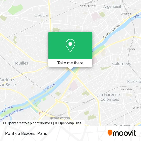 Pont de Bezons map