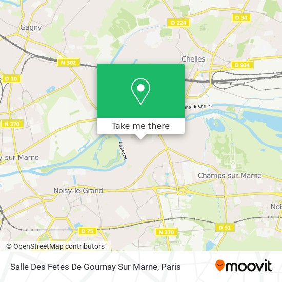 Mapa Salle Des Fetes De Gournay Sur Marne