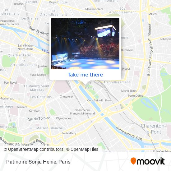 Mapa Patinoire Sonja Henie