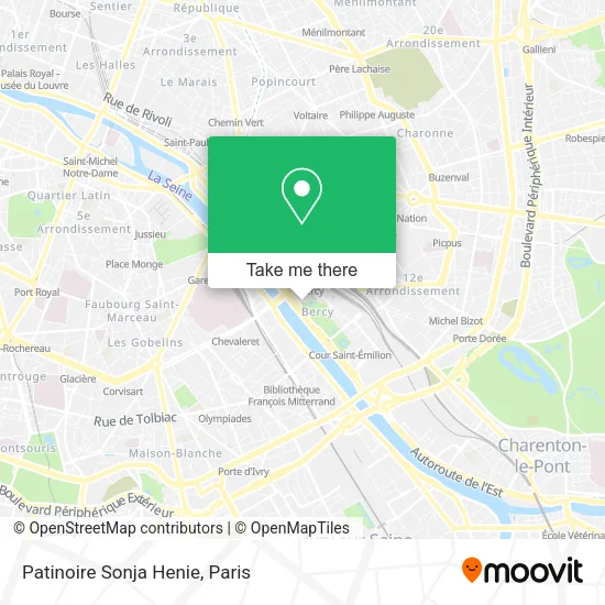 Patinoire Sonja Henie map