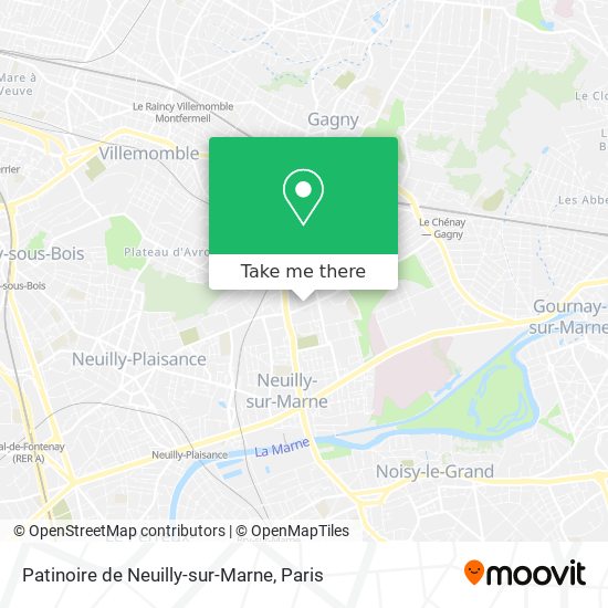 Patinoire de Neuilly-sur-Marne map