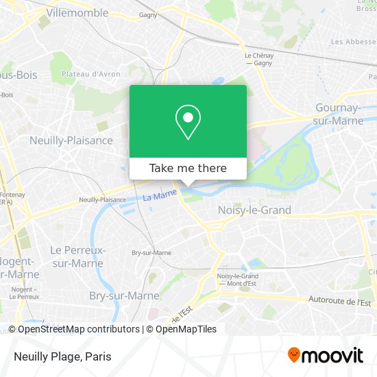Mapa Neuilly Plage