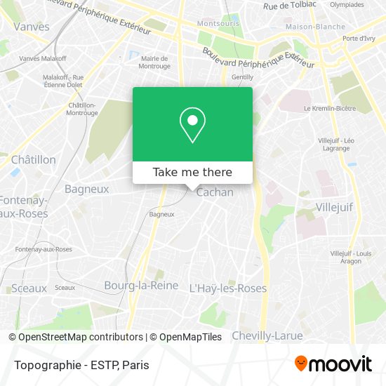 Topographie - ESTP map