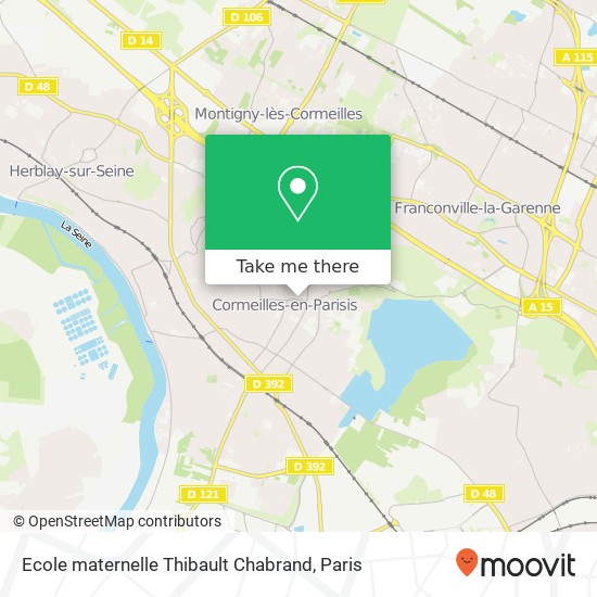 Ecole maternelle Thibault Chabrand map