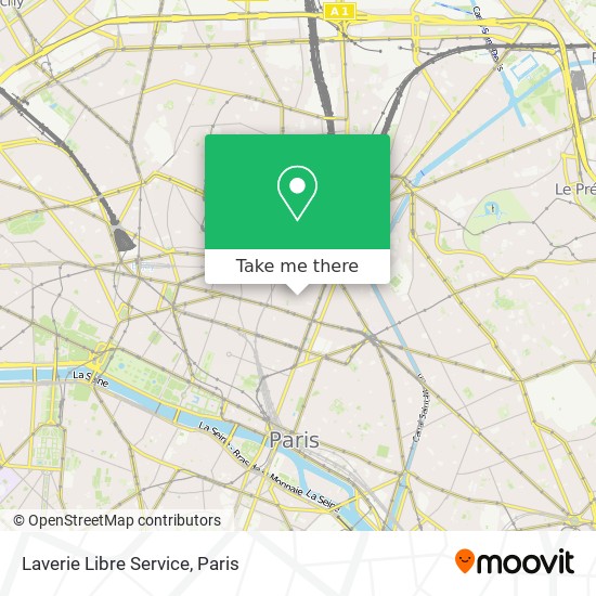 Mapa Laverie Libre Service