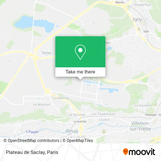 Plateau de Saclay map