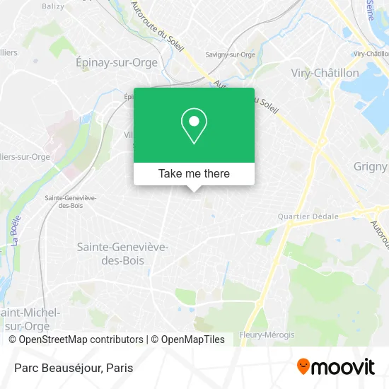 Parc Beauséjour map