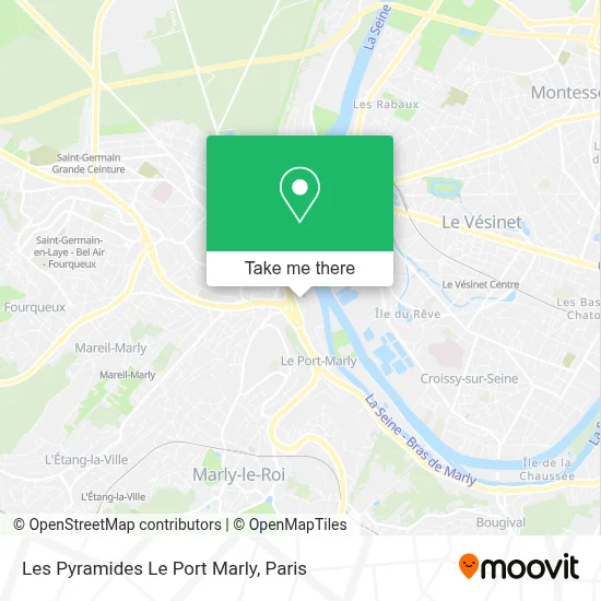 Les Pyramides Le Port Marly map