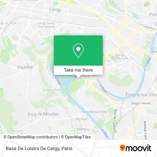 Base De Loisirs De Cergy map