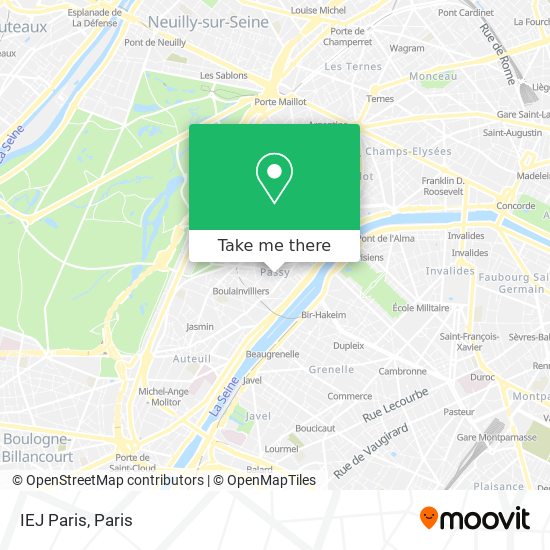 IEJ Paris map