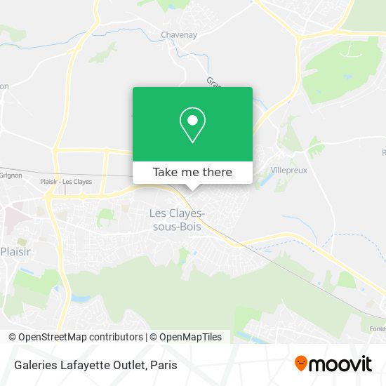 Galeries Lafayette Outlet map