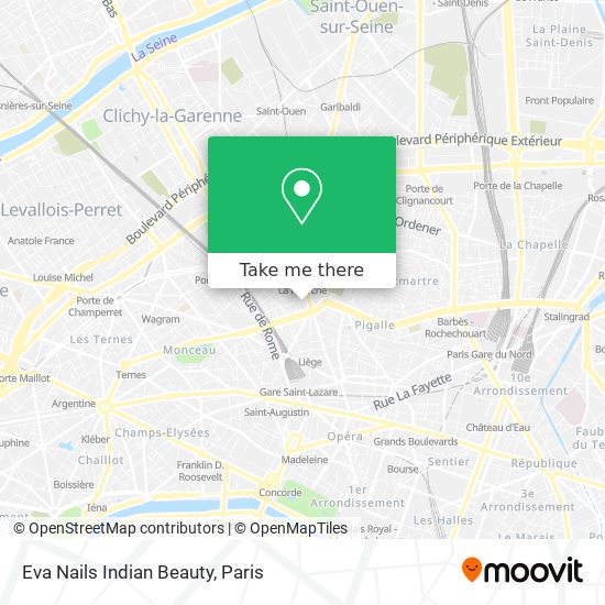 Eva Nails Indian Beauty map