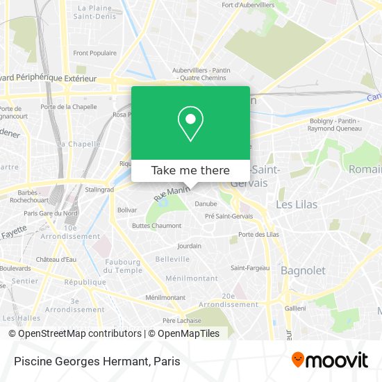 Piscine Georges Hermant map