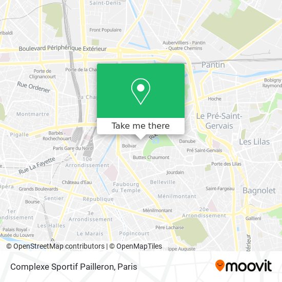 Complexe Sportif Pailleron map