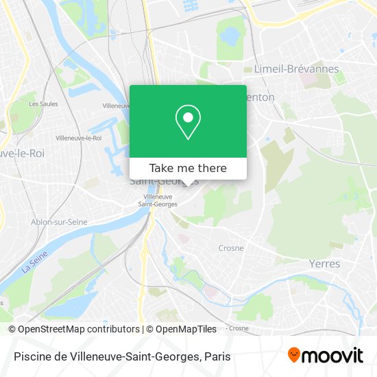 Mapa Piscine de Villeneuve-Saint-Georges