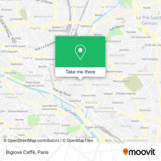 Biglove Caffè map