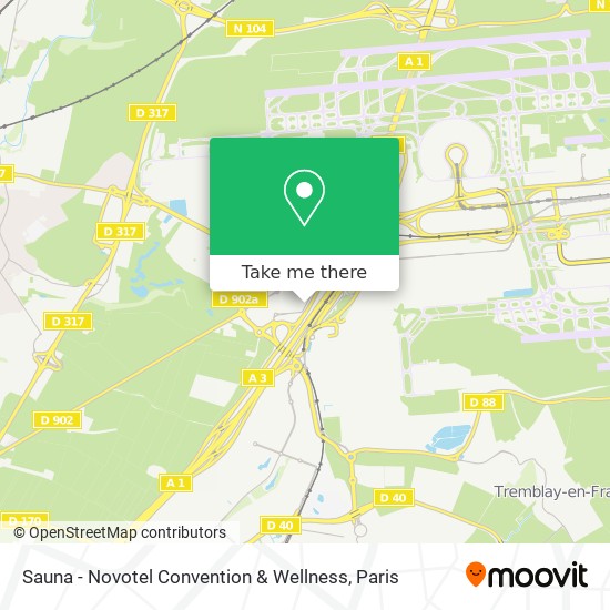 Mapa Sauna - Novotel Convention & Wellness