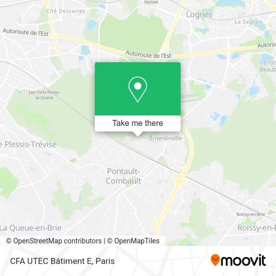 CFA UTEC Bâtiment E map