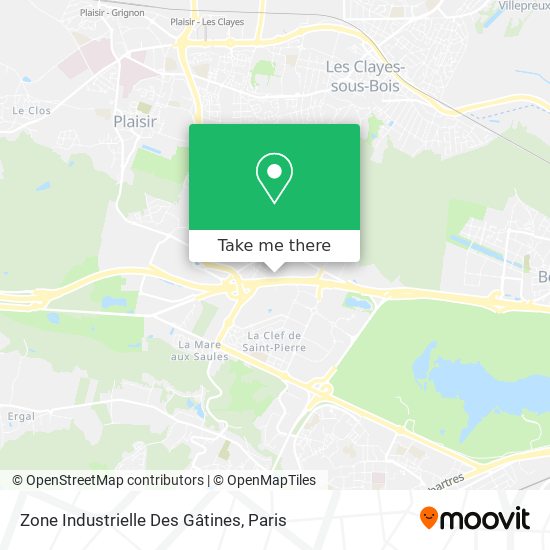 Mapa Zone Industrielle Des Gâtines