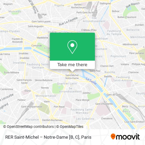 RER Saint-Michel – Notre-Dame [B, C] map