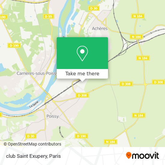 club Saint Exupery map