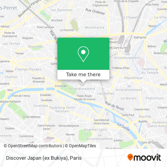 Mapa Discover Japan (ex Bukiya)