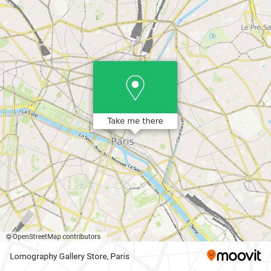 Lomography Gallery Store map