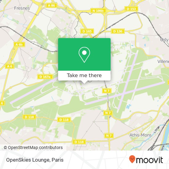 OpenSkies Lounge map