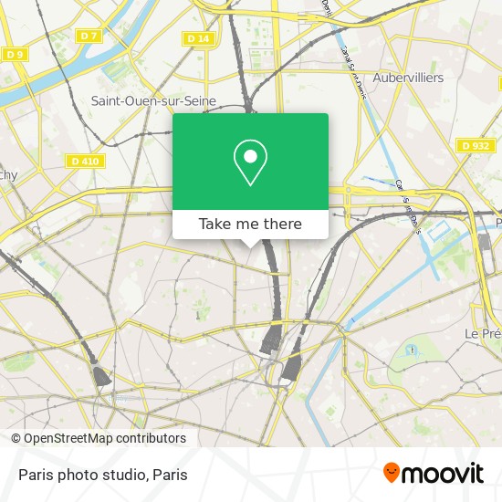 Mapa Paris photo studio