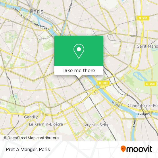 Prêt À Manger map