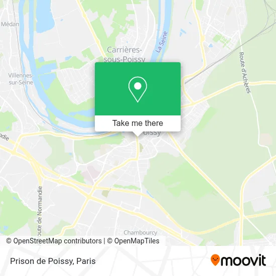 Prison de Poissy map