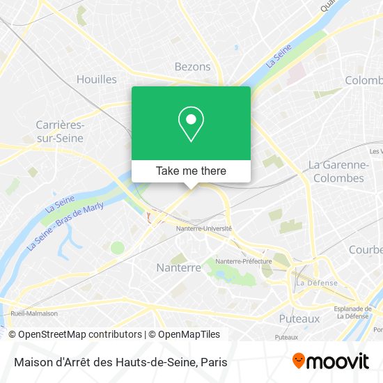 Mapa Maison d'Arrêt des Hauts-de-Seine