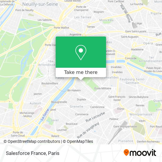 Salesforce France map