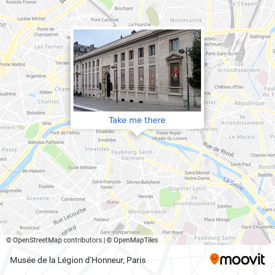 Musée de la Légion d'Honneur map