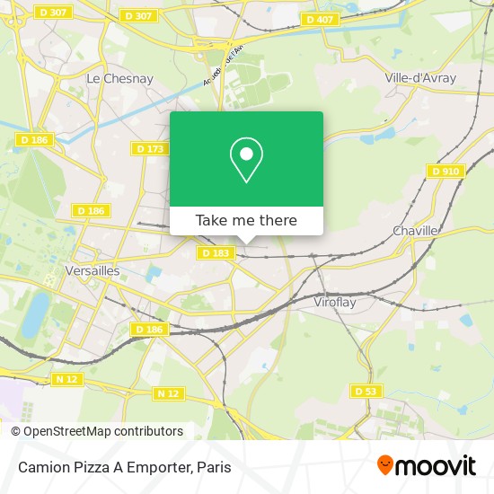 Camion Pizza A Emporter map