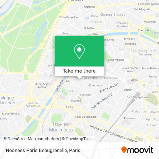 Mapa Neoness Paris Beaugrenelle