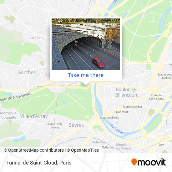 Tunnel de Saint-Cloud map