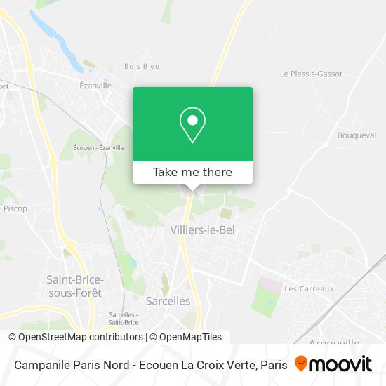 Campanile Paris Nord - Ecouen La Croix Verte map