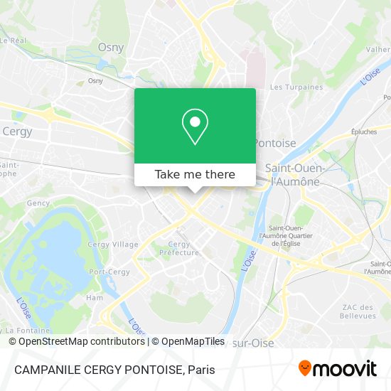 CAMPANILE CERGY PONTOISE map