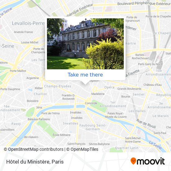 Mapa Hôtel du Ministère