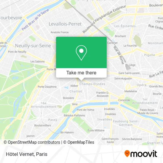 Hôtel Vernet map