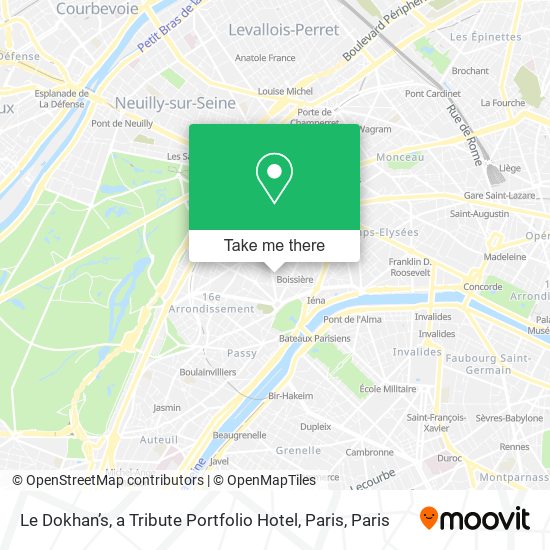 Le Dokhan’s, a Tribute Portfolio Hotel, Paris map