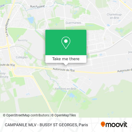 CAMPANILE MLV - BUSSY ST GEORGES map