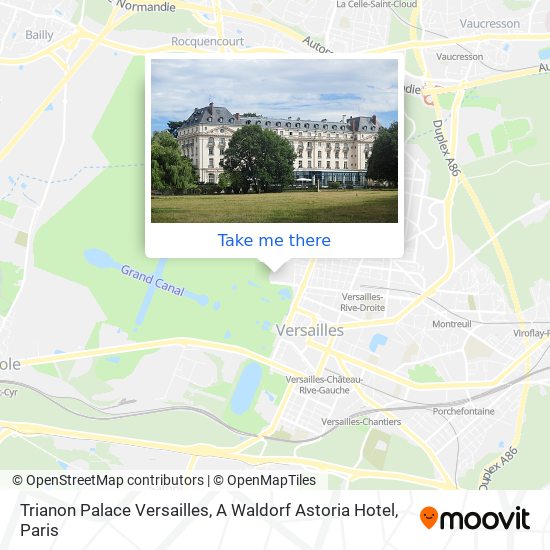 Trianon Palace Versailles, A Waldorf Astoria Hotel map
