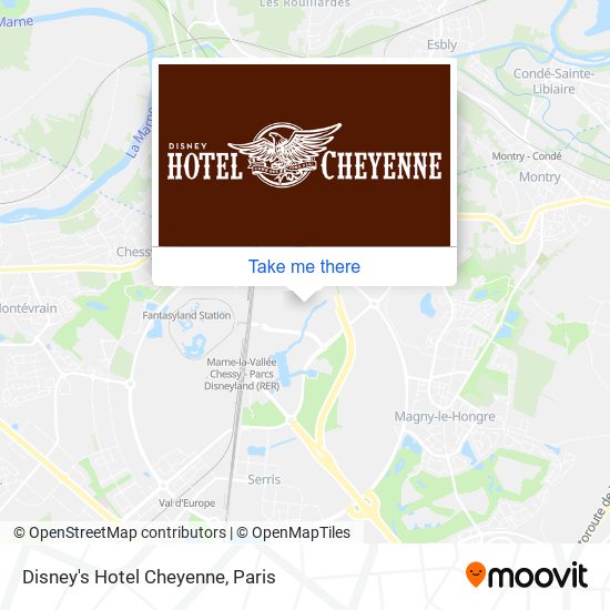 Mapa Disney's Hotel Cheyenne