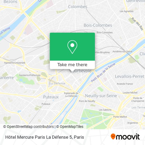 Hôtel Mercure Paris La Défense 5 map