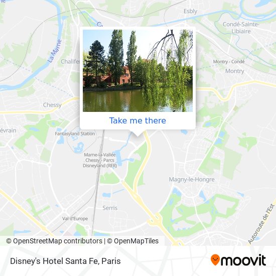 Mapa Disney's Hotel Santa Fe