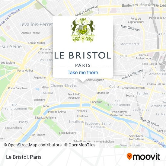 Le Bristol map
