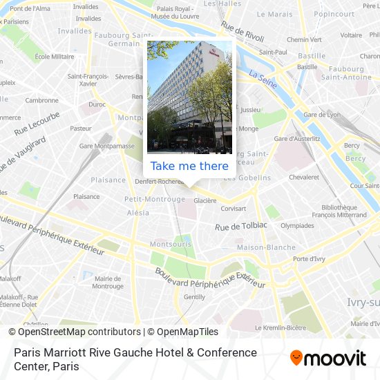 Paris Marriott Rive Gauche Hotel & Conference Center map