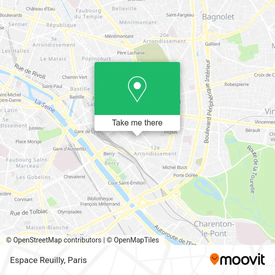 Espace Reuilly map